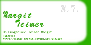 margit teimer business card
